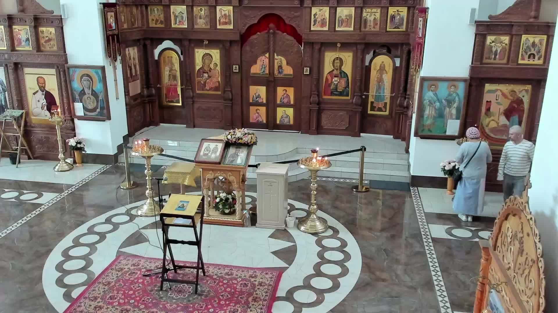 Чтение акафиста Богородице за воинов в храме свв. Космы и Дамиана 13.07.2025г. смотреть онлайн