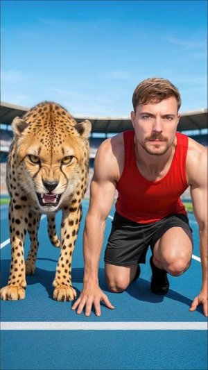 Моя Гонка с Гепардом (Мистер Бист | Mr Beast)