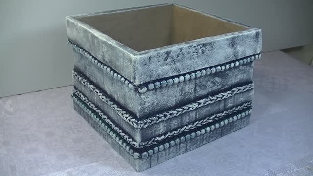 Картонный декор. Стильная идея . смотреть онлайн