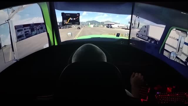 American Truck Simulator Gameplay.Realistic Driving.International 9900i