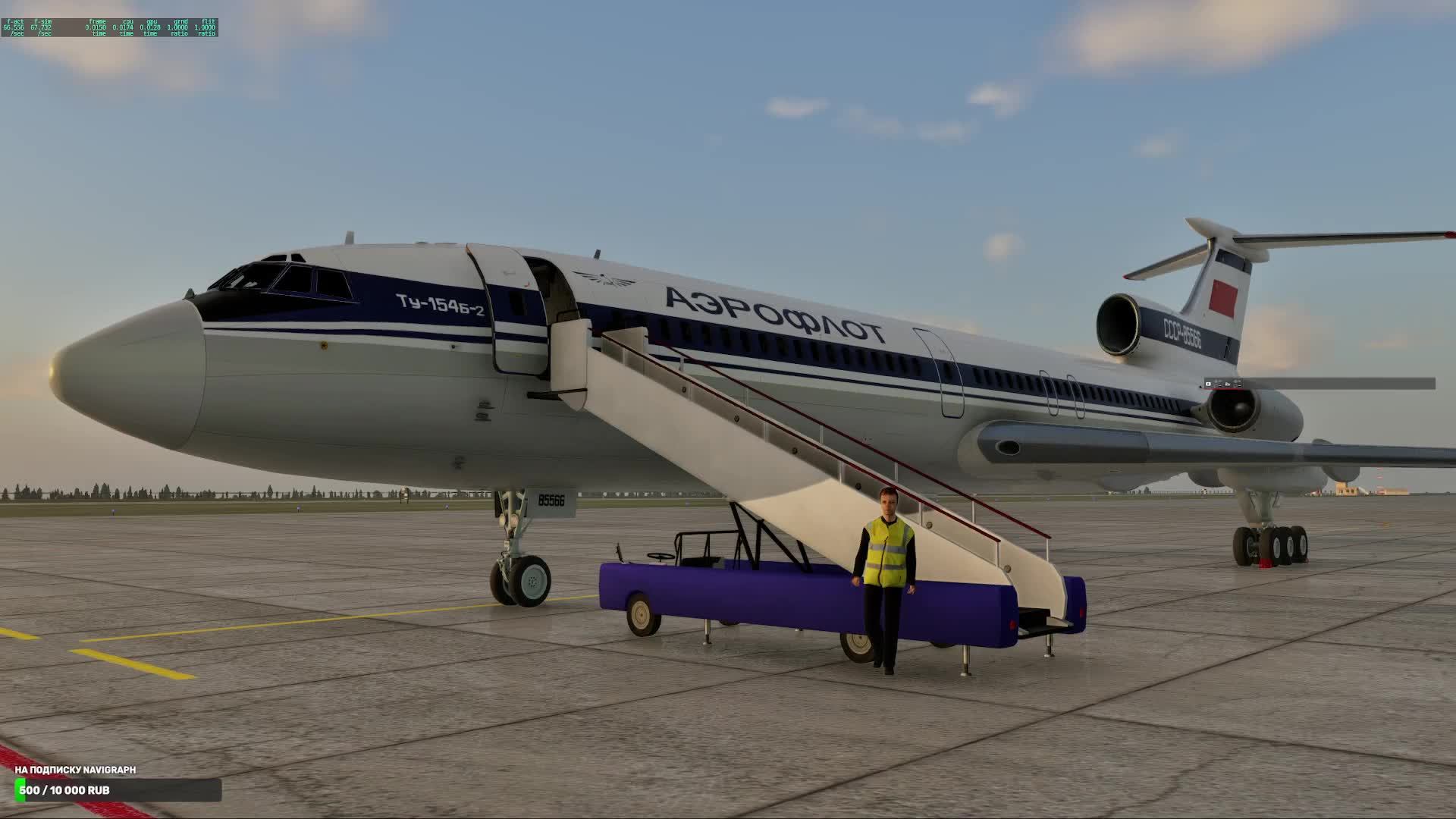 X-Plane 12, Ту154-б2 - Эксплуатация систем (вспоминаем проверки) смотреть онлайн