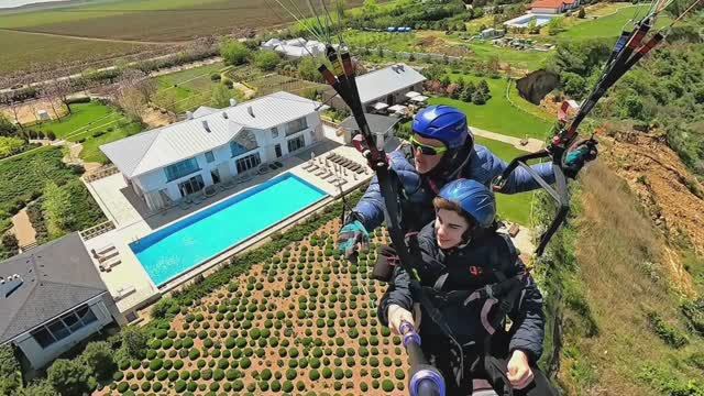 Полёт на параплане