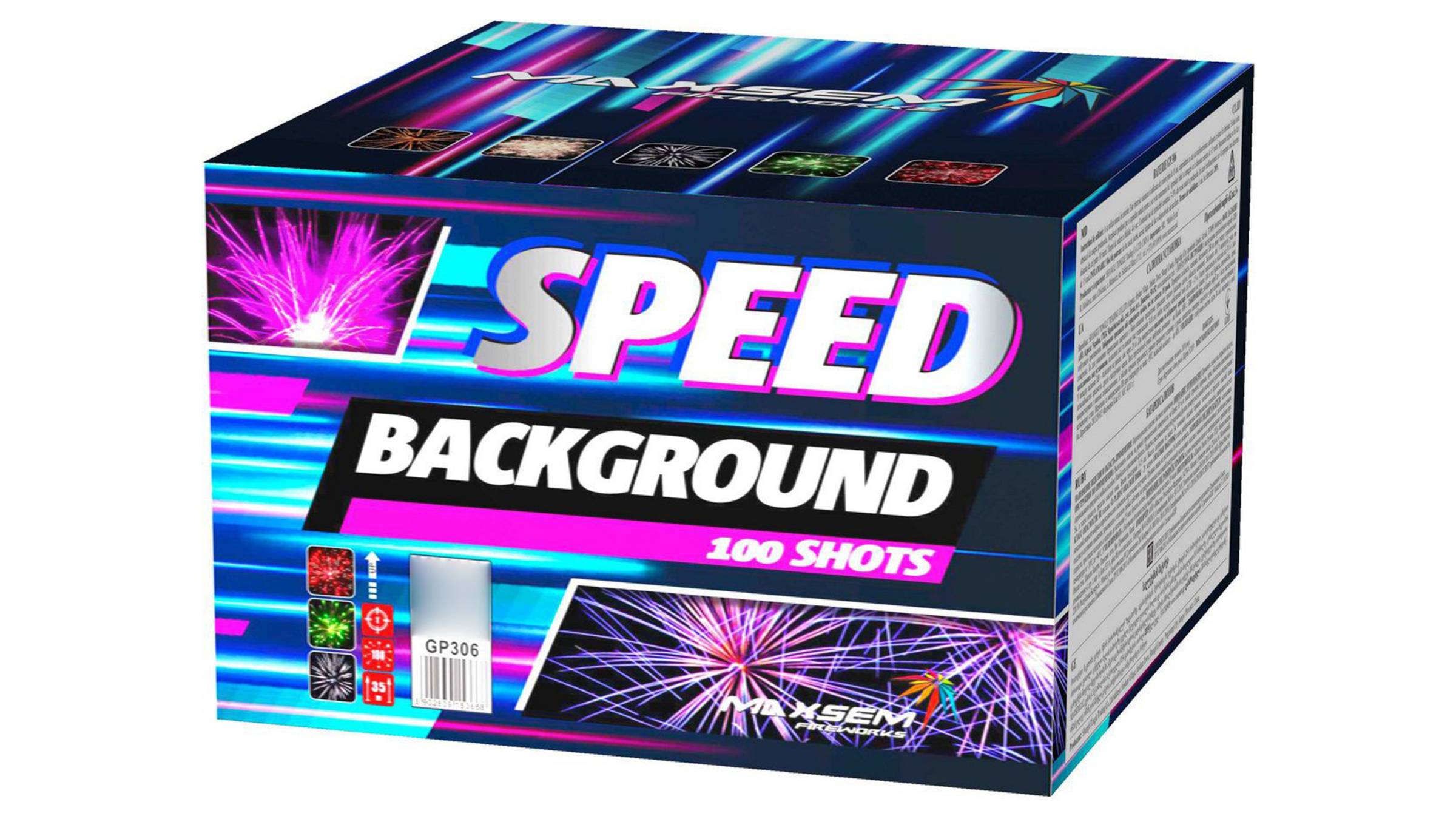 GP306 Салют "Speed Background" (0,6" х 100 залпов) "Maxsem" смотреть онлайн