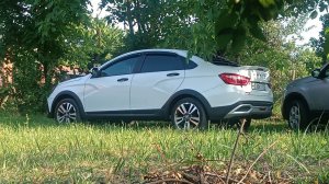 Установка оригинальных порогов Веста Кросс на обычную Весту