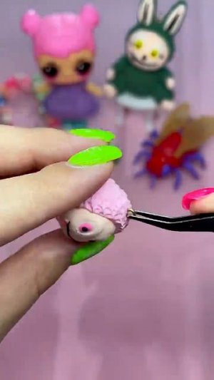 Лабубу розовый милый монстр