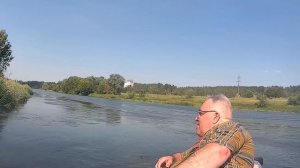 На сапборде. Прогулка на сапборде по Москве-реке.