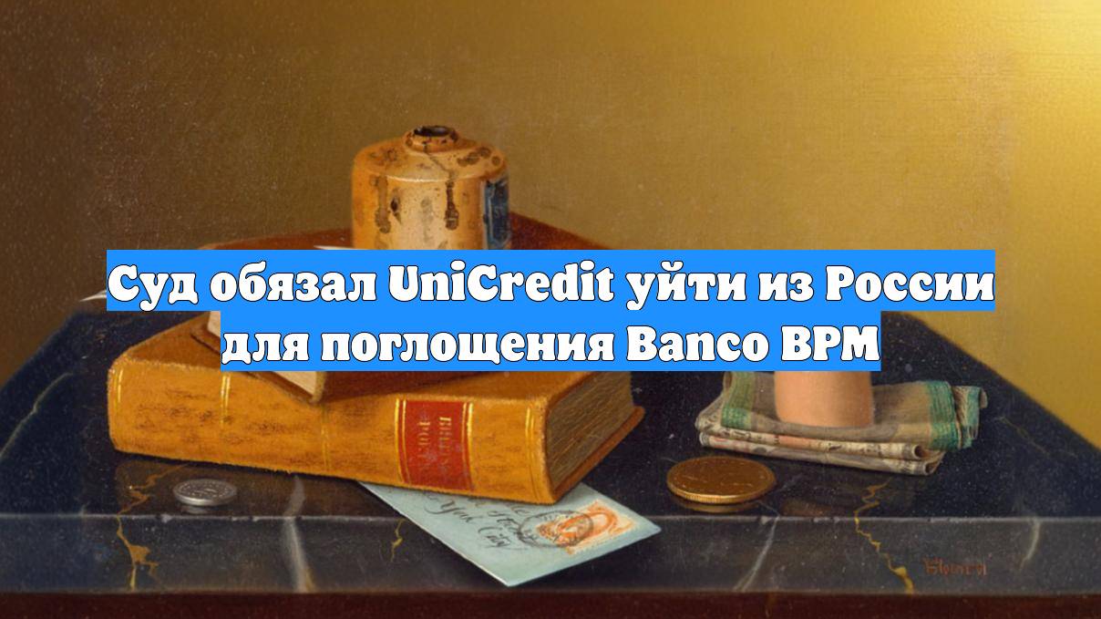 Суд обязал UniCredit уйти из России для поглощения Banco BPM