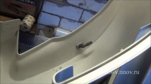 Волга Сайбер замена переднего бампера.