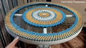 Обзор столика (промежуточный этап) корневым плетением