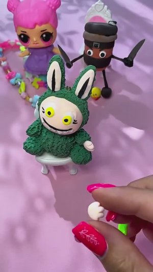 Лабубу монстр воздушный пластилина