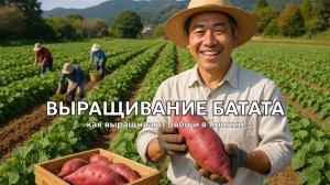 Как выращивают батат в Японии: выращивание батата на продажу 🍠