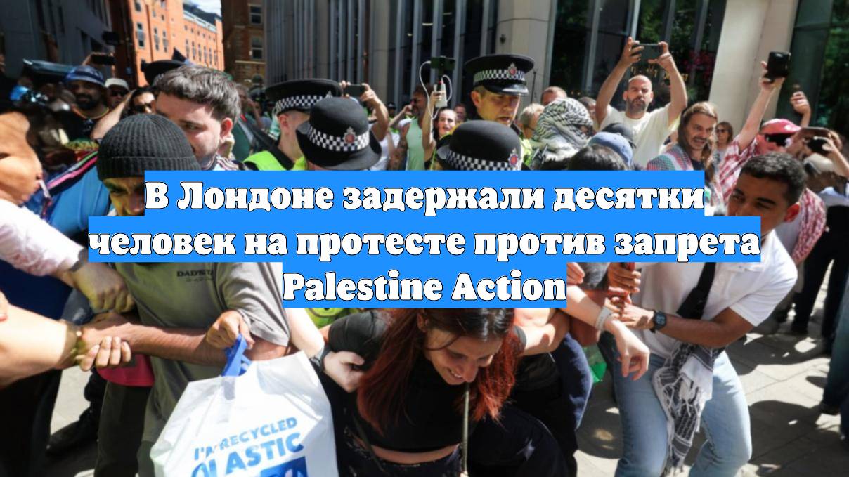 В Лондоне задержали десятки человек на протесте против запрета Palestine Action