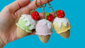МК Как Связать Мороженое Брелок Крючком?! Вязание Крючком! Виктория Вяжет