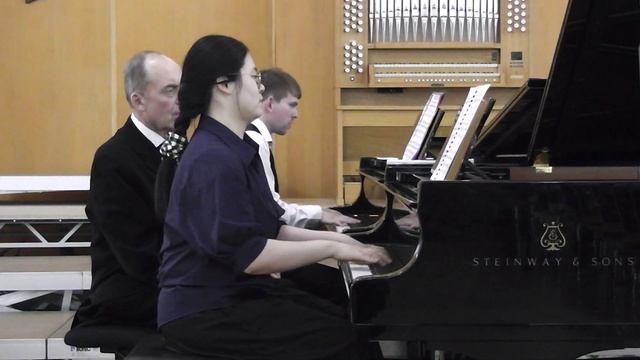 Моцарт-Григ — соната К545 До мажор в 3х частях . Исполняют Фен Цяньге и Антон Хазипов. смотреть онлайн