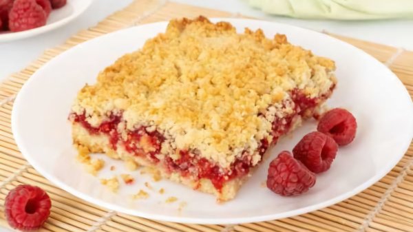 Быстрый и Вкусный Песочный Пирог с Малиной ☆ Raspberry Pie 🥧