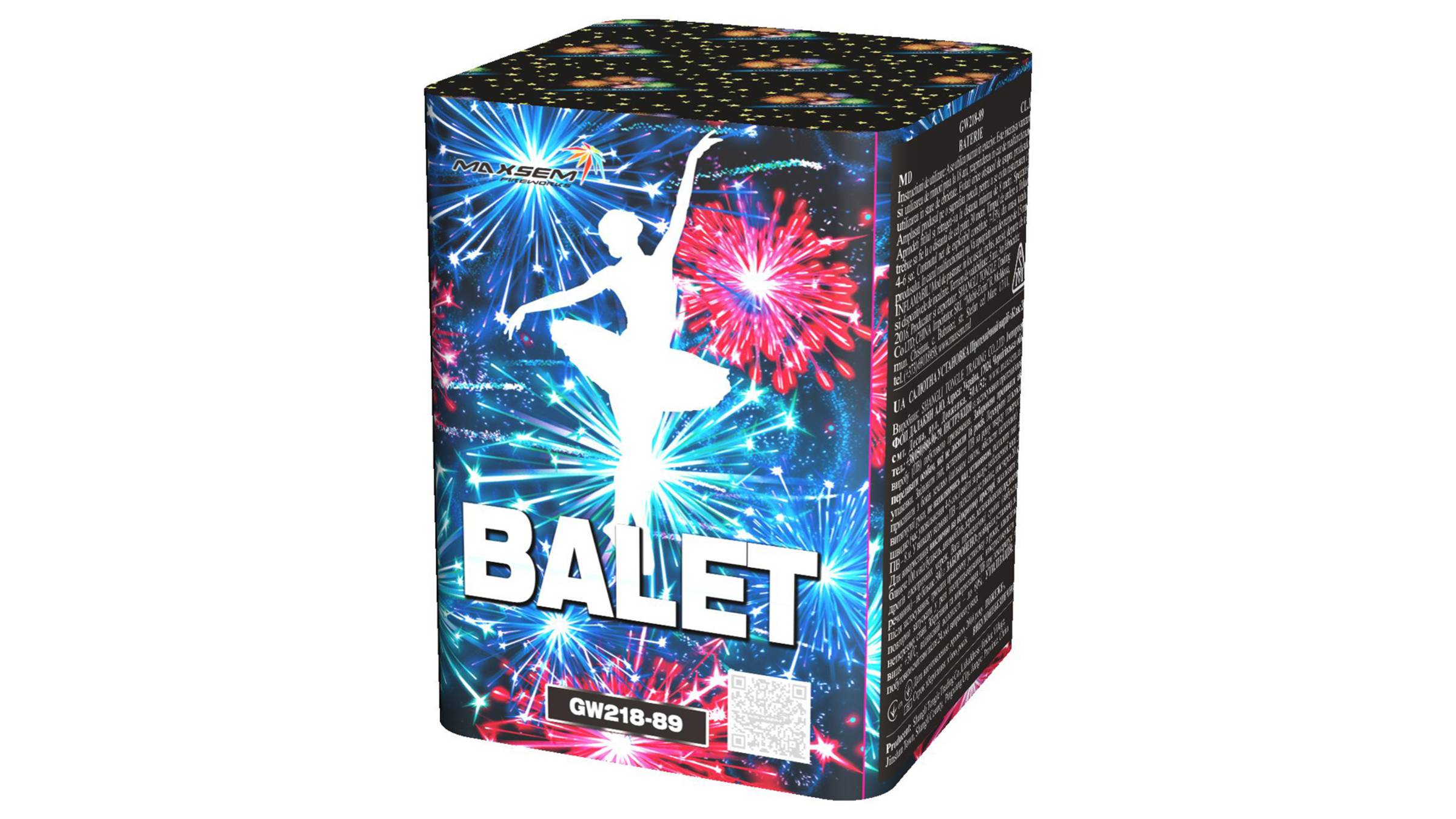 GW218-89 Салют + фонтан "BALET" (0,8" х 10 залпов) "Maxsem" смотреть онлайн