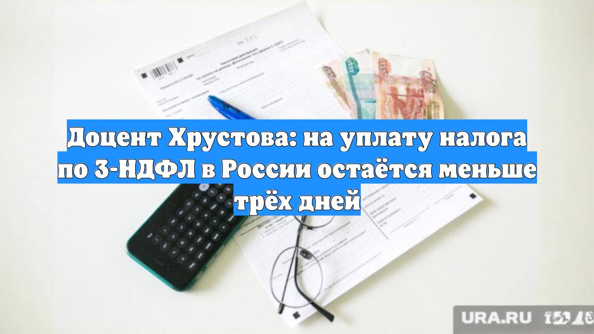 Доцент Хрустова: на уплату налога по 3-НДФЛ в России остаётся меньше трёх дней