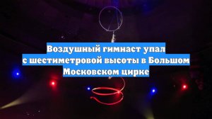 Воздушный гимнаст упал с шестиметровой высоты в Большом Московском цирке
