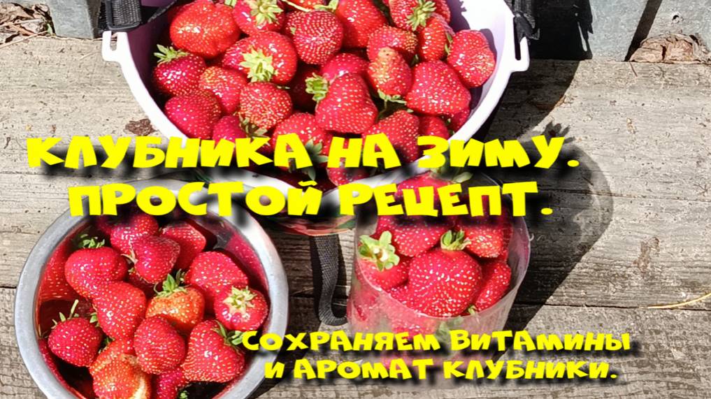 КЛУБНИКА НА ЗИМУ, СОХРАНЯЕМ ВИТАМИНЫ. смотреть онлайн