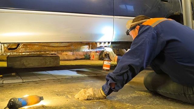 #03 Замена порогов своими руками на Toyota Corolla кузов AE100 1997 года смотреть онлайн