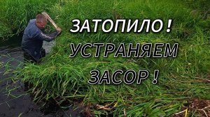 ЧИСТИМ ДРЕНАЖНУЮ ТРУБУ ПОД ДОРОГОЙ: как спасти участок от подтопления
