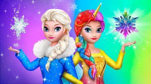 11 лайфхаков и поделок для радужной Эльзы