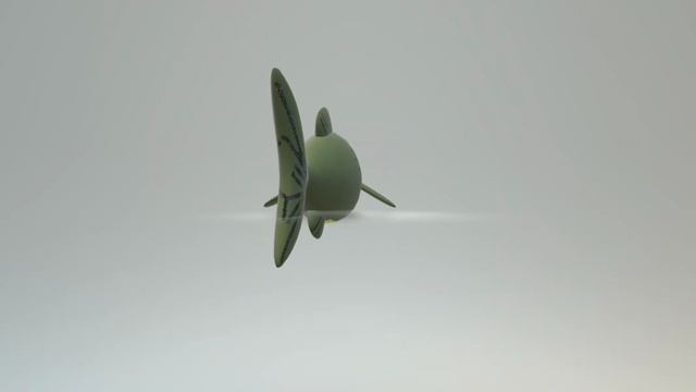 Смешная рыбка прыгает