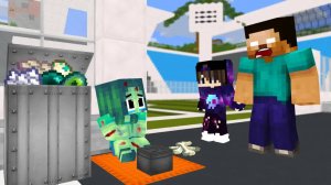 ОЧЕНЬ Грустная история из жизни Майнкрафт Бедная Малышка-Зомби