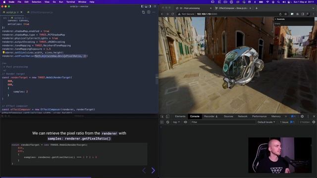 [Bruno Simong ] Three.js Journey 45 — Post-processing смотреть онлайн