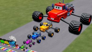 ГОНКА МЭТР МОНСТР ТРАК ИЗ МУЛЬТФИЛЬМА ТАЧКИ МОЛНИЯ МАККУИН