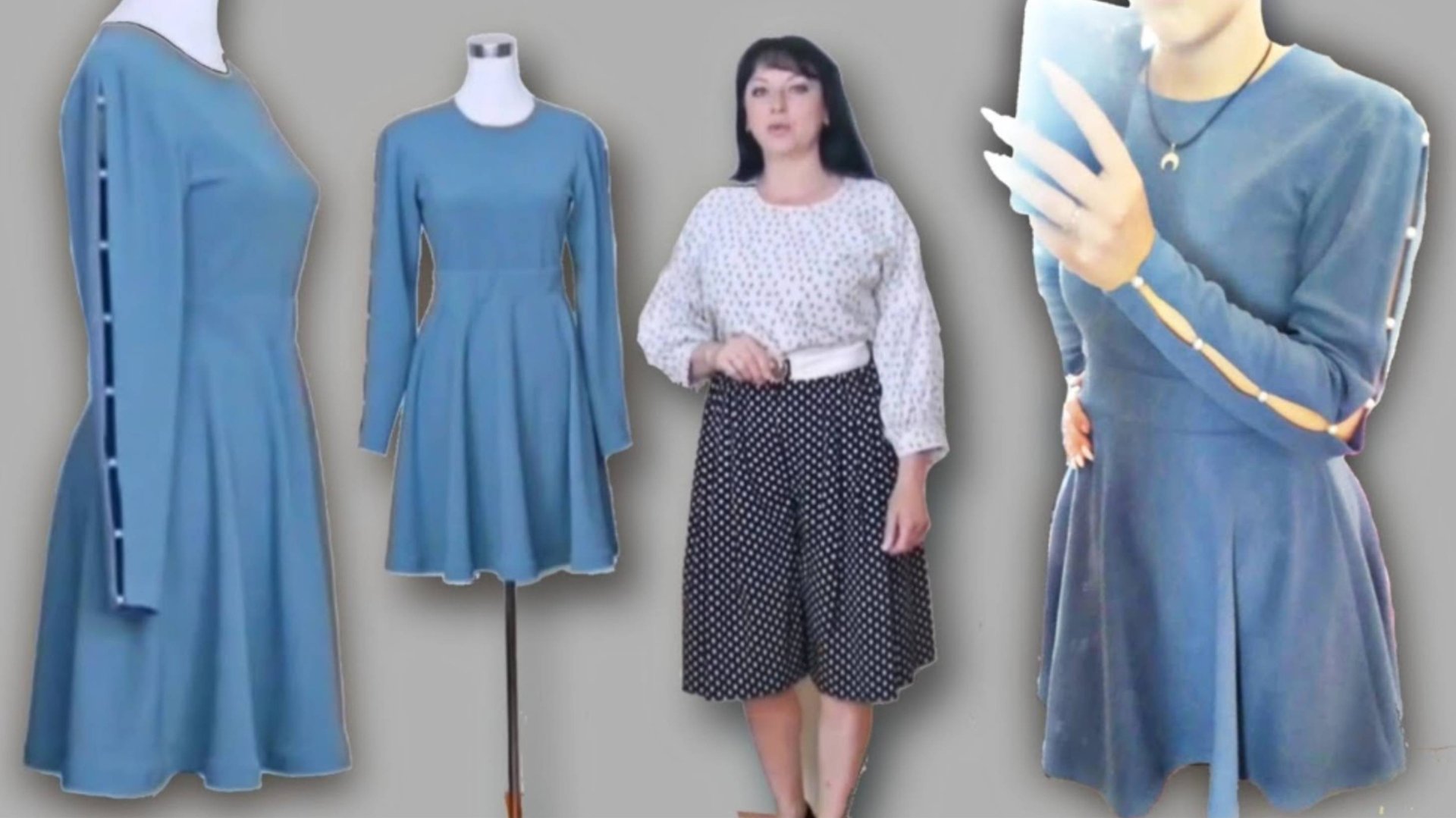 Как сшить платье с красивым интересным рукавом? смотреть онлайн