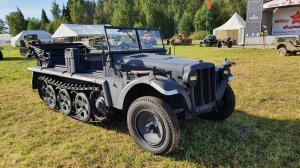 Немецкий полугусеничный тягач Sd.Kfz.10, слёт «Моторы Войны», август 2020