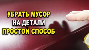 Простой и быстрый способ убрать мусор на краске