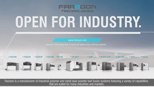 Обзор решений Farsoon для печати полимерными порошками на базе SLS технологии