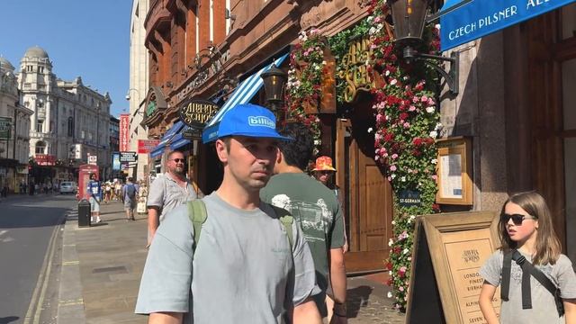 England, London City Summer Streets Heatwave Walk in London | 30°C Central London Walk Tour | 4K HDR смотреть онлайн