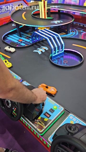 Игровой стол с гоночными машинками «Crazy Ride» смотреть онлайн