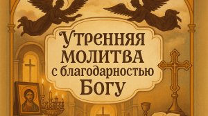 Утренняя молитва с Благодарностью Богу