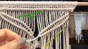 Макраме для начинающих, декоративное панно, часть 1, веревка на кольце. Макраме пошагово.