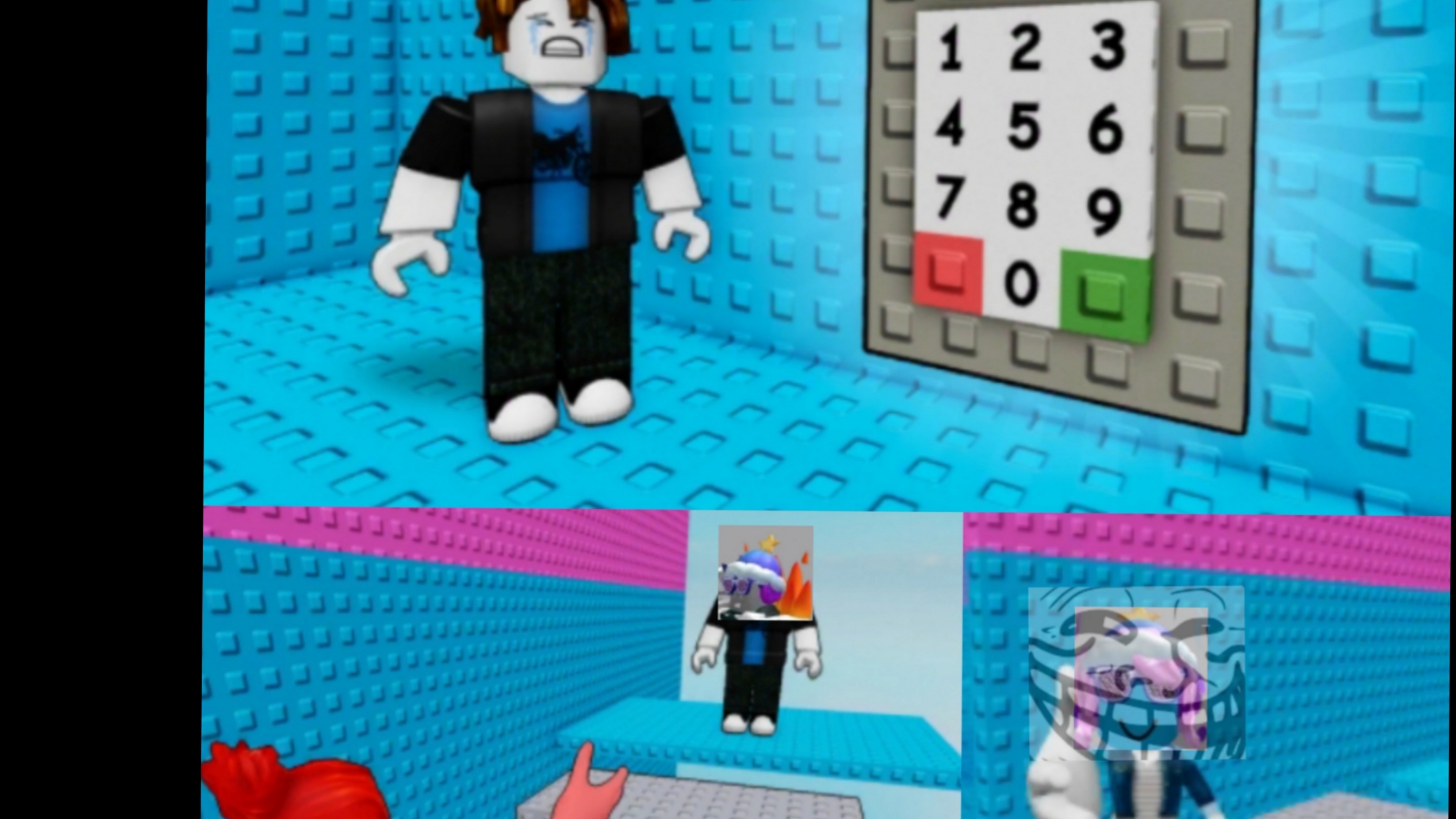 Три дебила проходят роблокс троль башню.