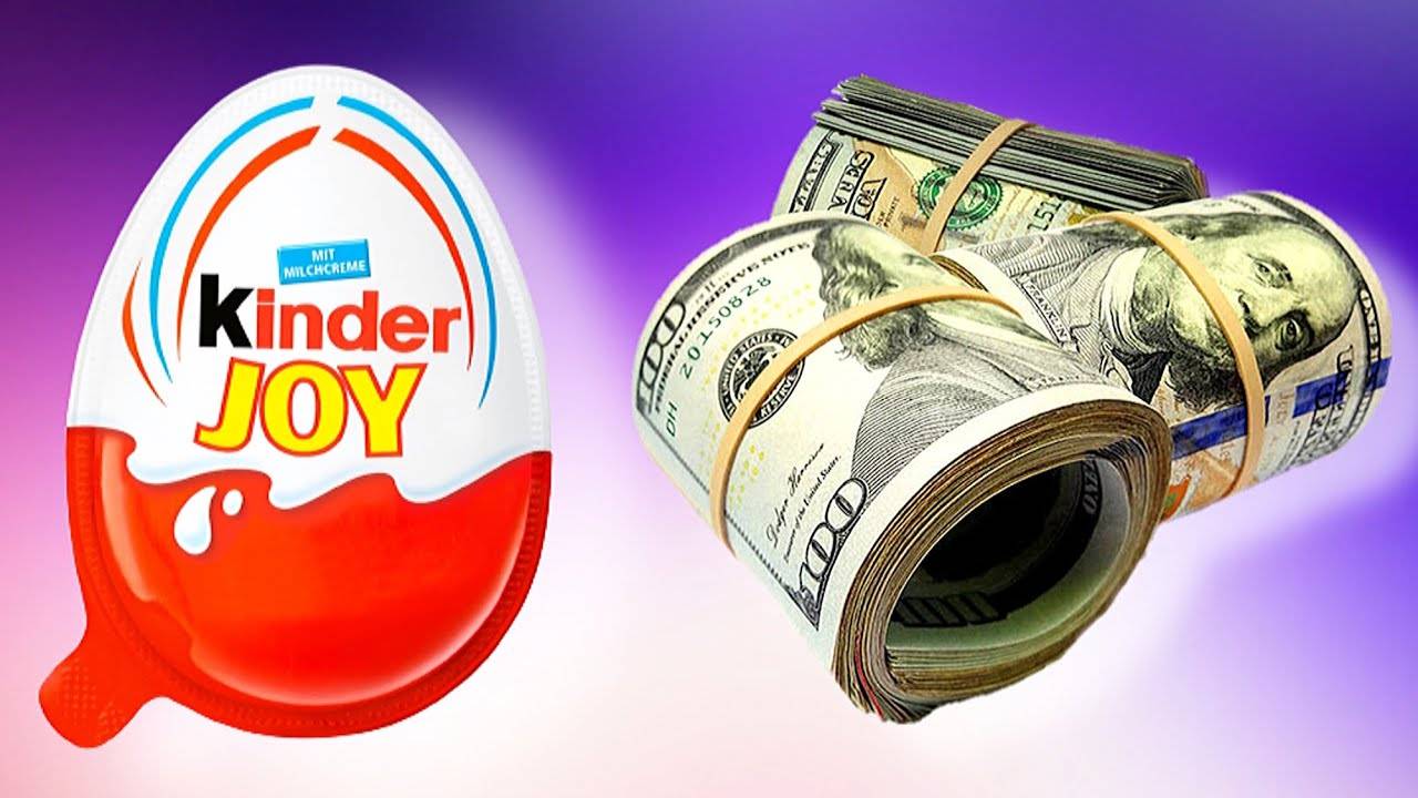 КИНДЕР СЮРПРИЗ - НАМ ПОПАЛИСЬ ДЕНЬГИ? ЧТО? смотреть онлайн