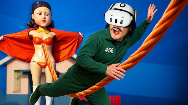 ПРЫЖКИ СО СКАКАЛКОЙ ИГРА В КАЛЬМАРА в VR. (Squid Game VR)