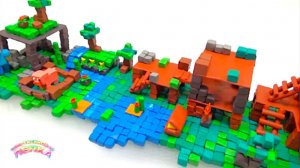 Лепим ДЕРЕВНЮ МАЙНКРАФТ из Пластилина