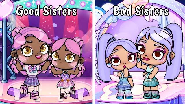 😇 Добрые Сёстры против Злых Сестёр 👿 | Ролевая игра в Avatar World | Pazu
