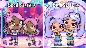 😇 Добрые Сёстры против Злых Сестёр 👿 | Ролевая игра в Avatar World | Pazu