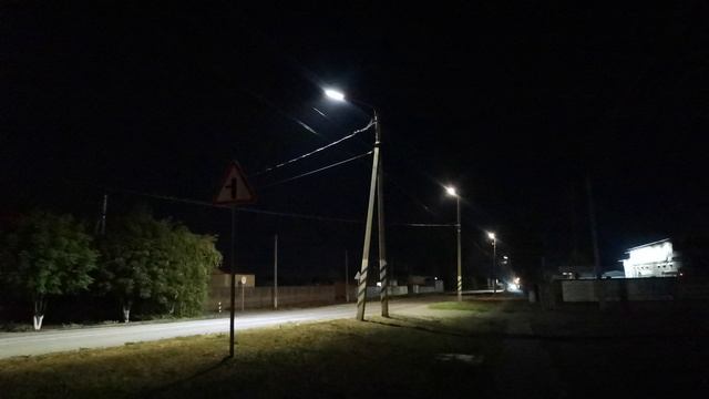 Сальск улица Кутузова ночью