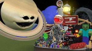 Сатурн Пробуждает Космический Ужас Против Всех Монстров (Garrys Mod)