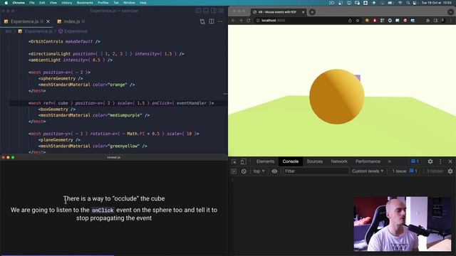 [Bruno Simong ] Three.js Journey 62 — Mouse Events with R3F смотреть онлайн
