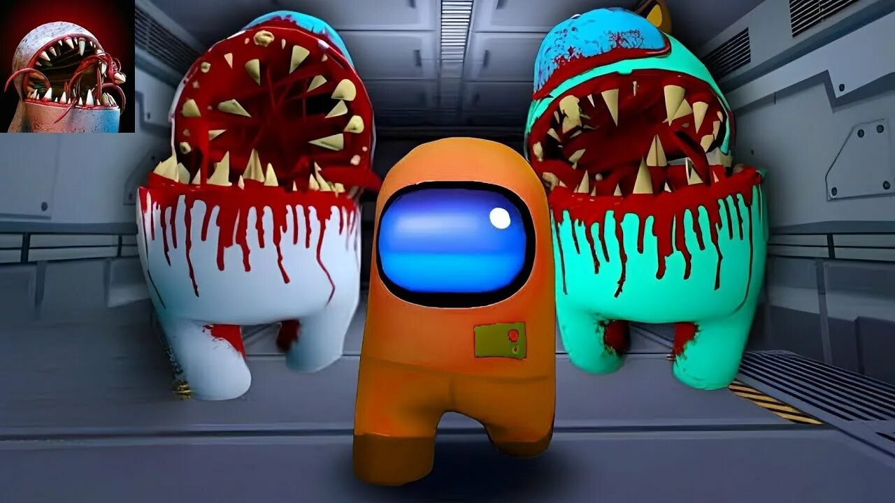Играю в породию Among Us         Online Imposter 3D