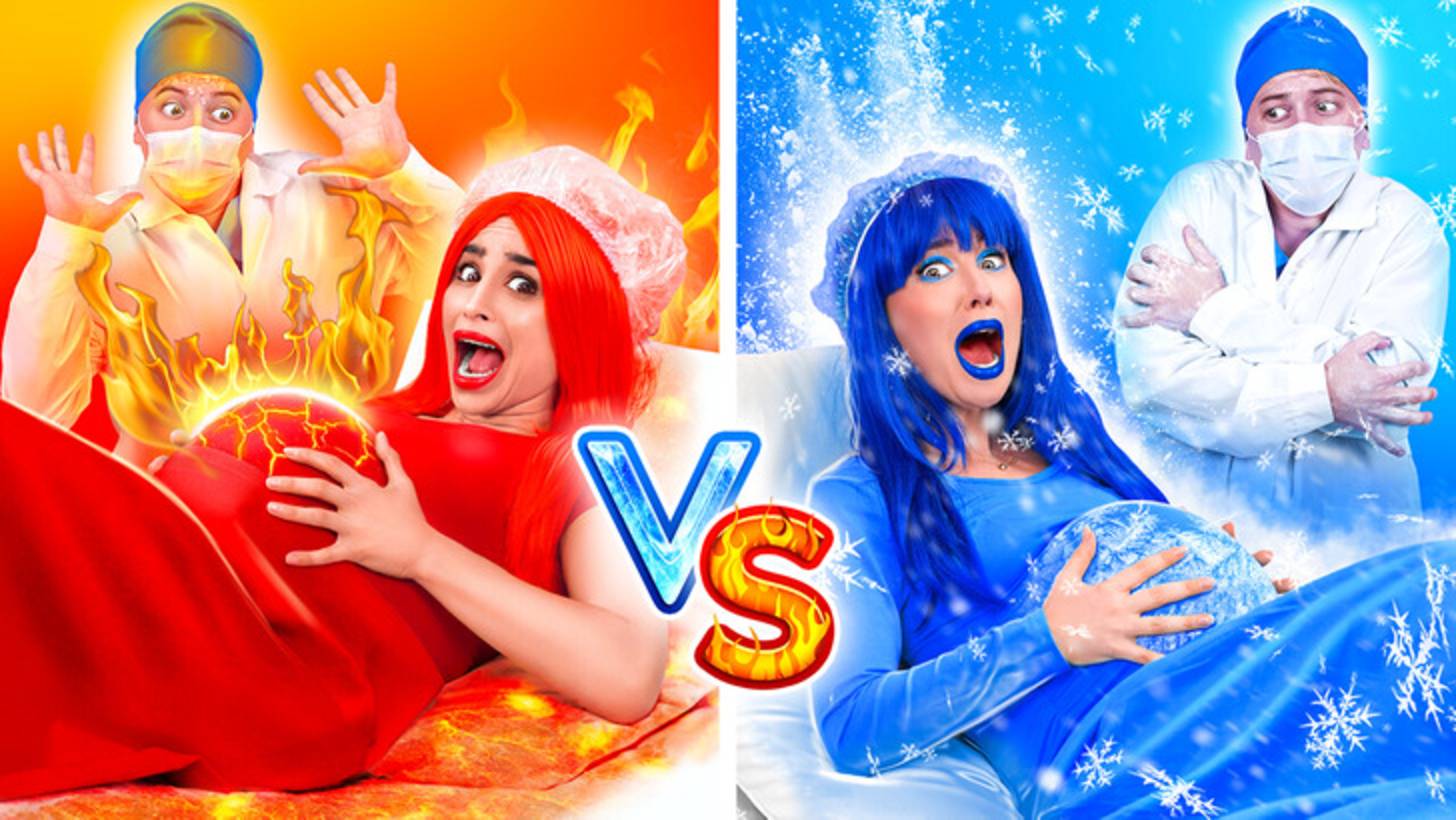 🤰 Горячая vs холодная беременность 🥵❄️ весёлые сценки! смотреть онлайн