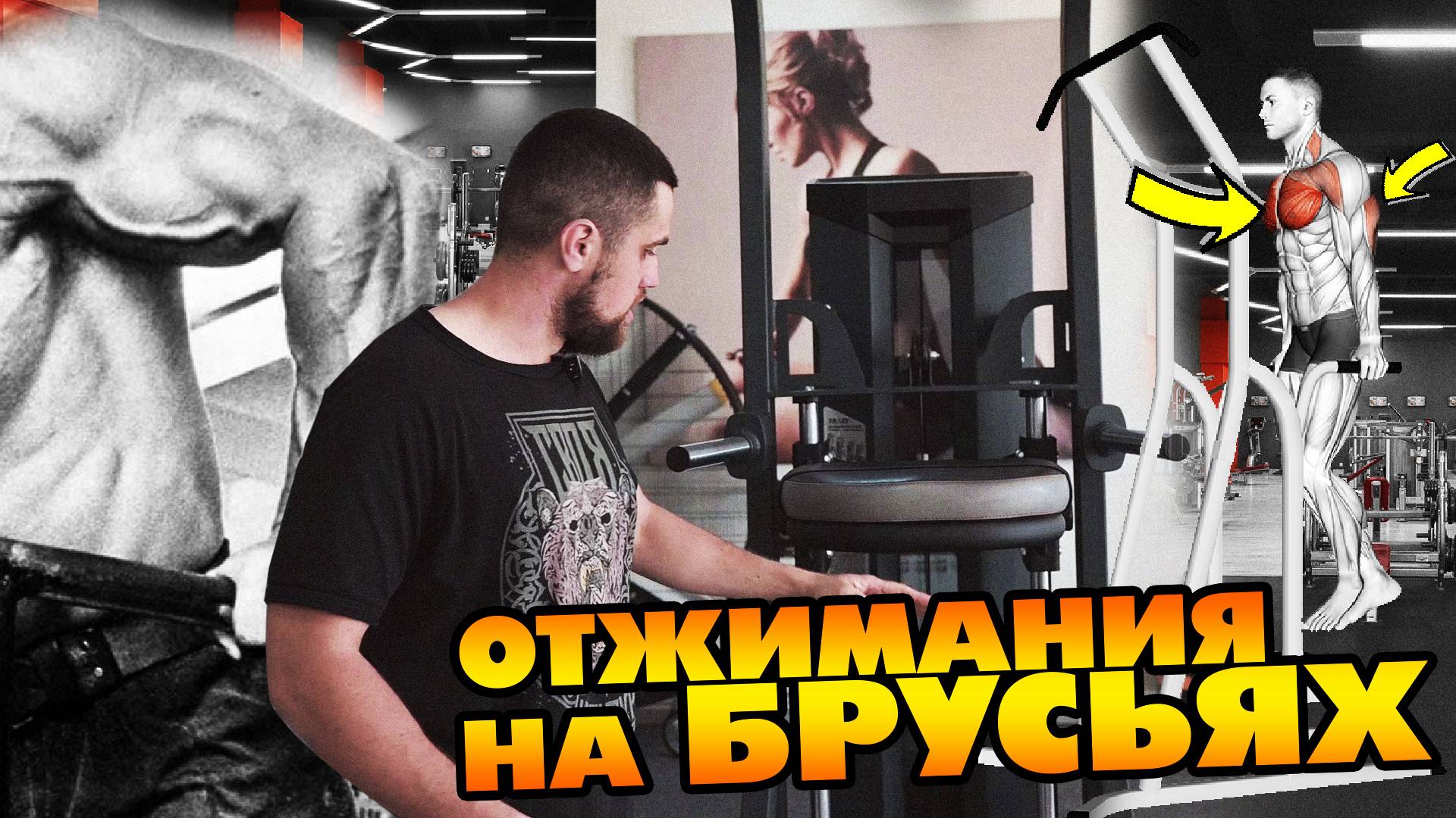 Отжимания на брусьях смотреть онлайн